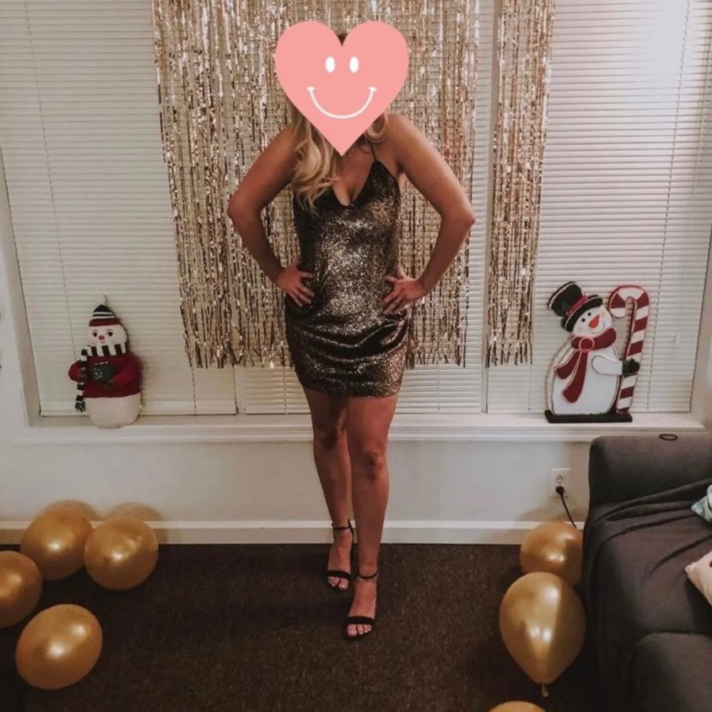 Bardot gold NYE Dress